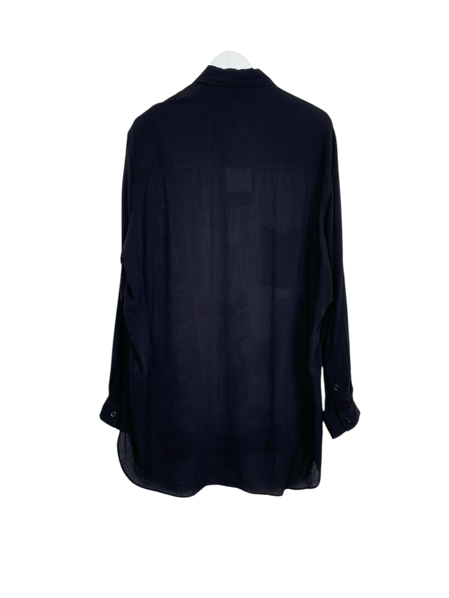 YOHJI YAMAMOTO BLACK SCANDAL SHIRT