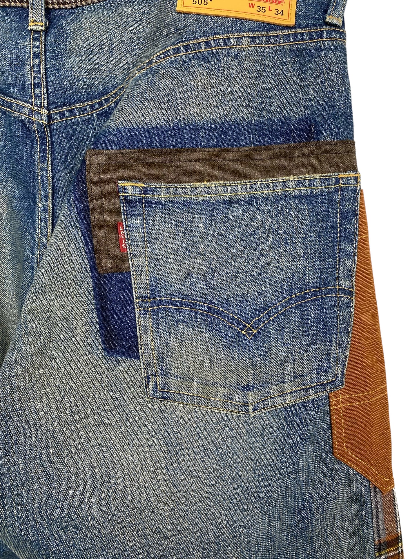 JUNYA WATANABE COMME DE GARCONS X LEVIS PATCHWORK DENIM JEAN
