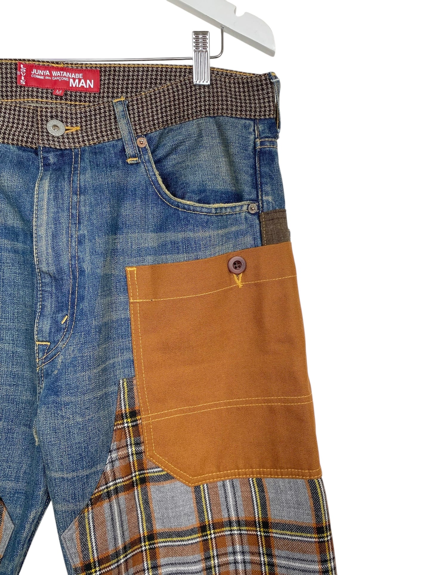 JUNYA WATANABE COMME DE GARCONS X LEVIS PATCHWORK DENIM JEAN