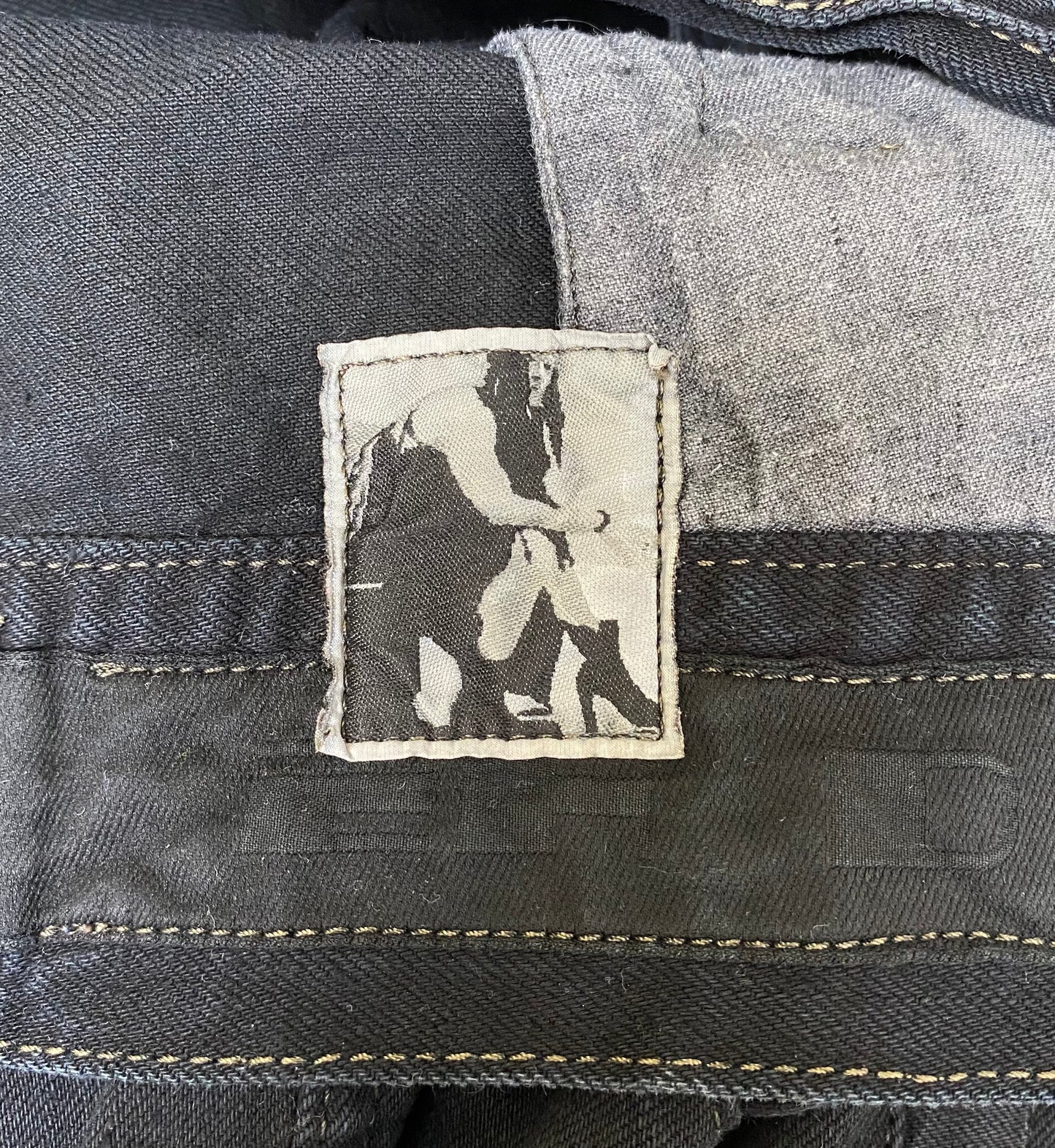 RICK OWENS DRKSHDW BLACK DENIM JACKET