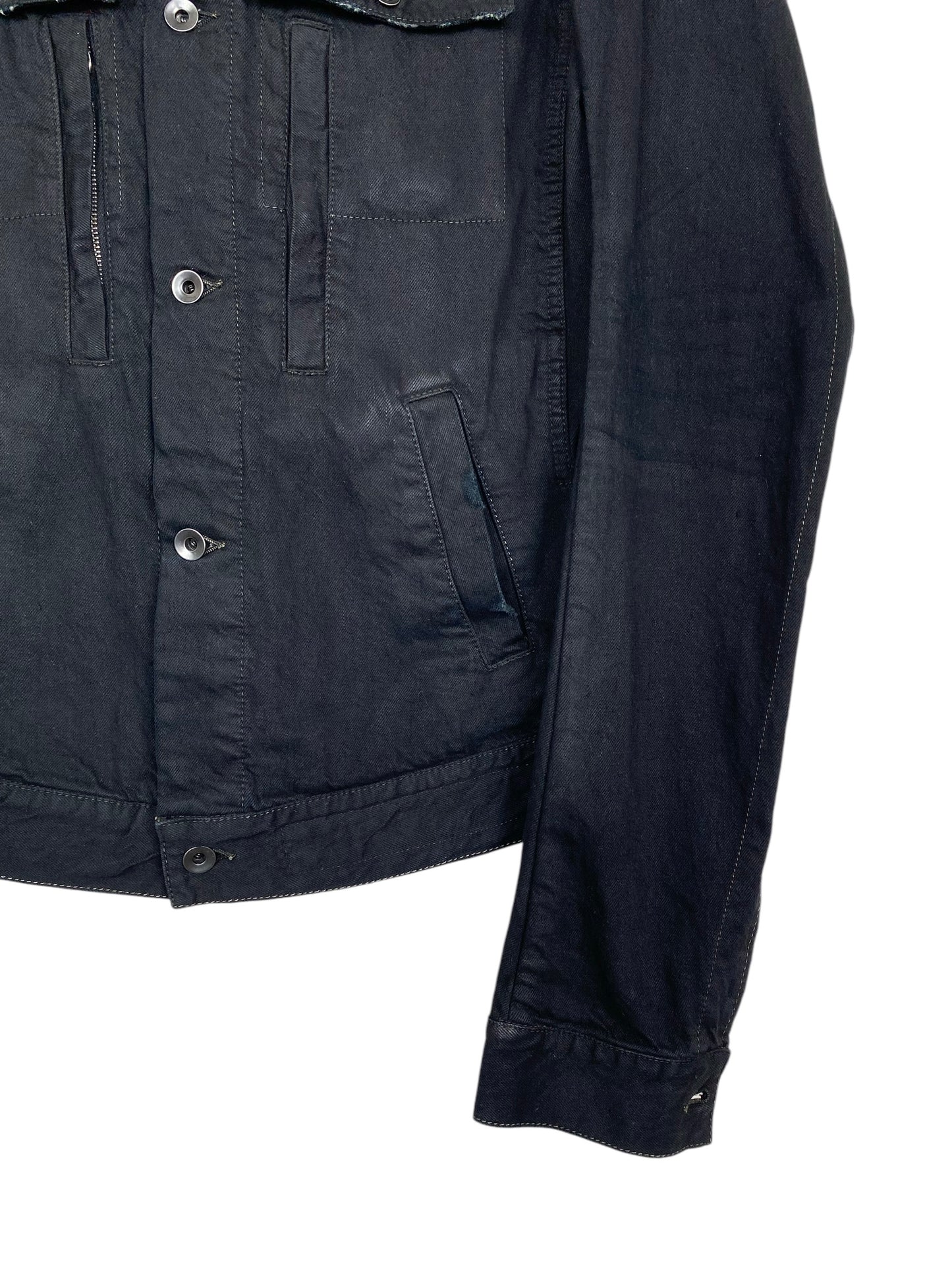 RICK OWENS DRKSHDW BLACK DENIM JACKET