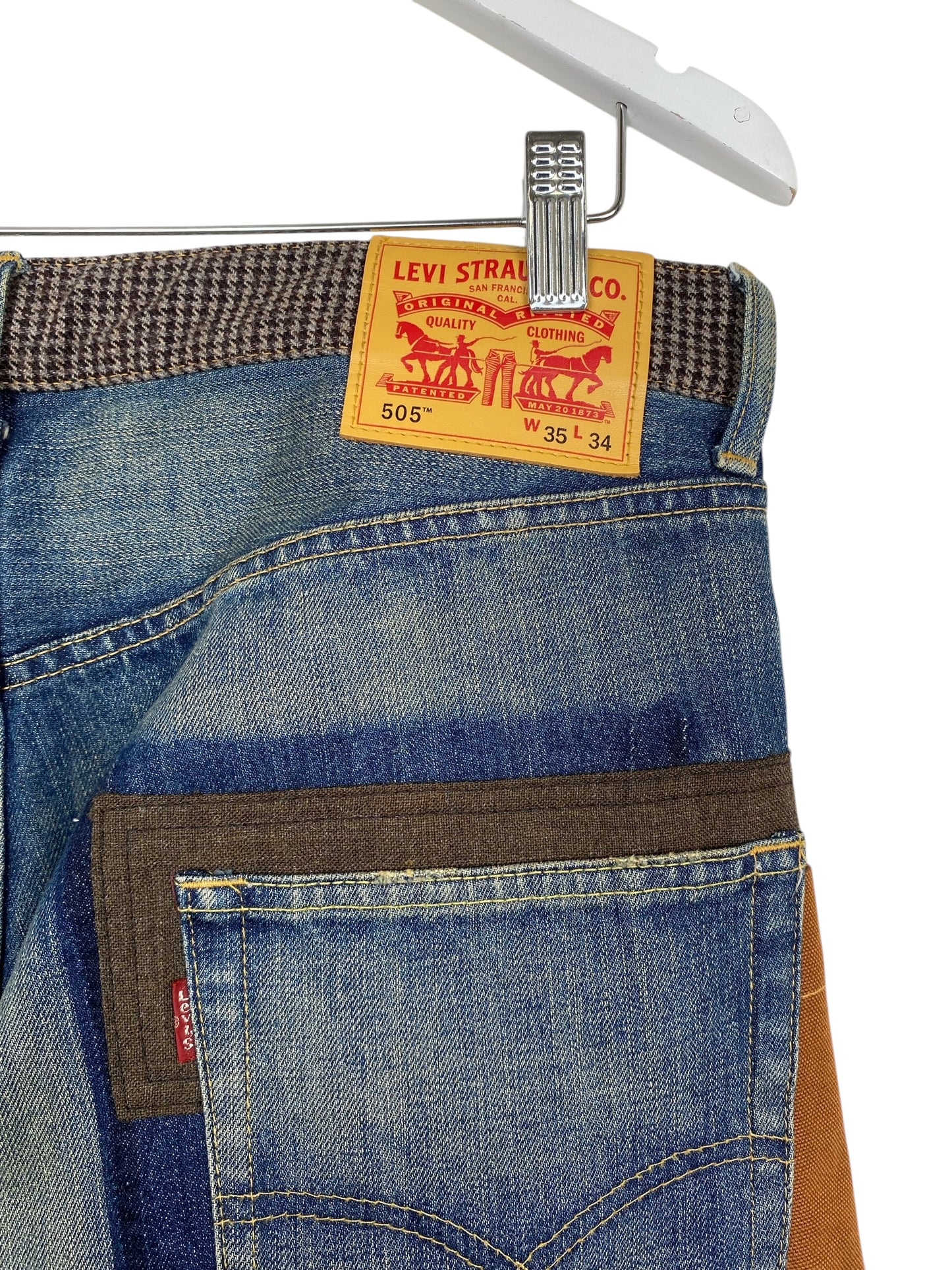 JUNYA WATANABE COMME DE GARCONS X LEVIS PATCHWORK DENIM JEAN