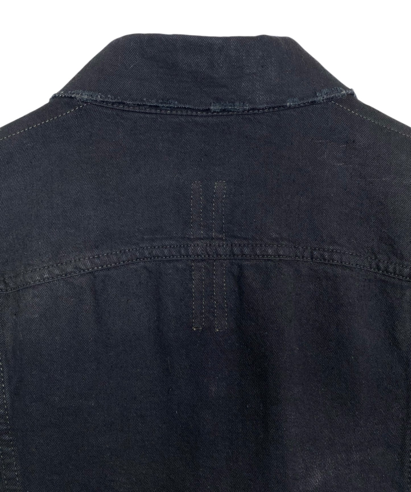 RICK OWENS DRKSHDW BLACK DENIM JACKET
