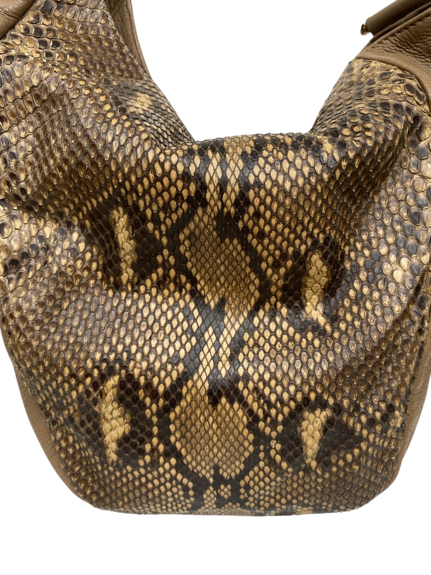 GUCCI Greenwich Hobo Python Shoulder Bag