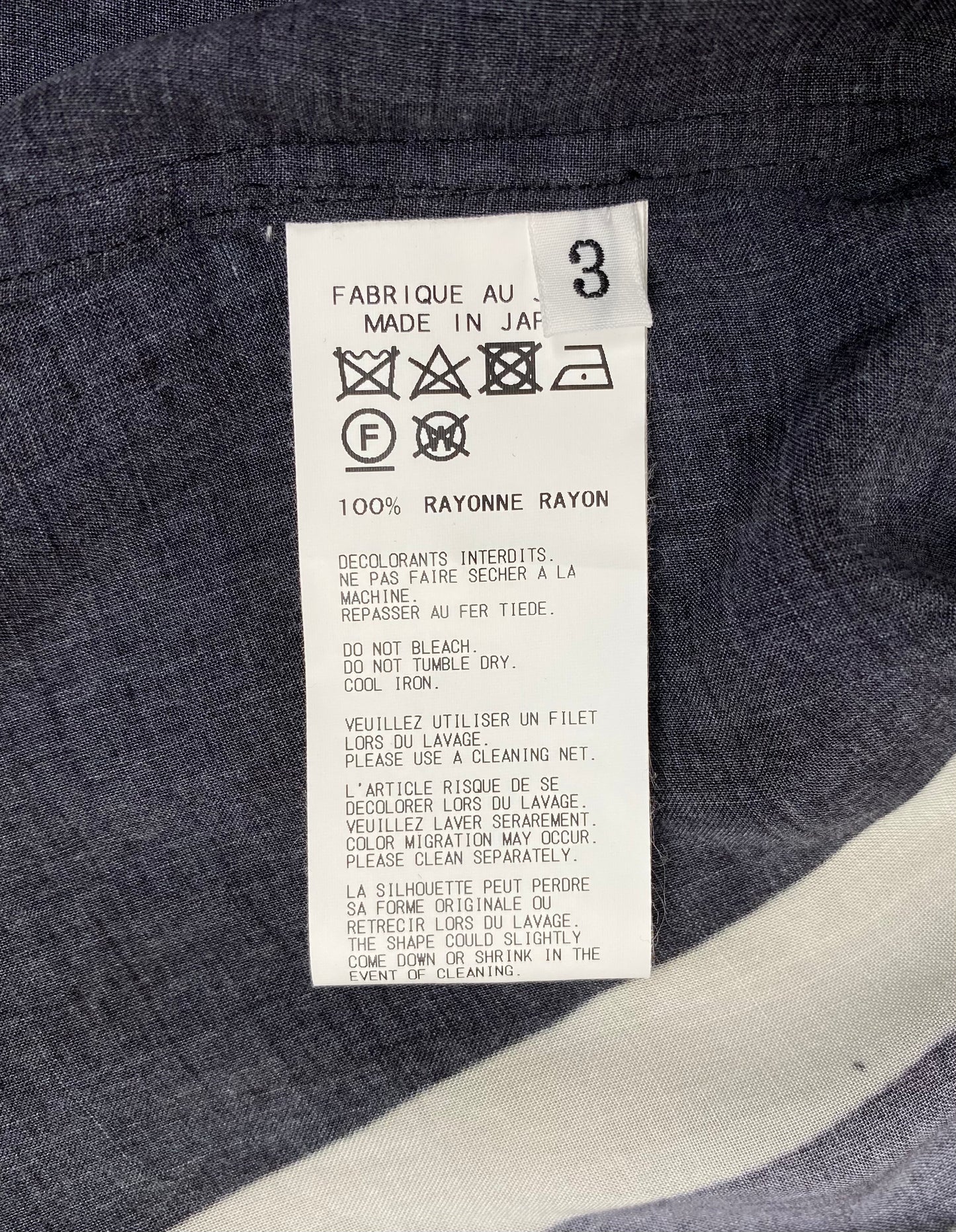 YOHJI YAMAMOTO BLACK SCANDAL SHIRT
