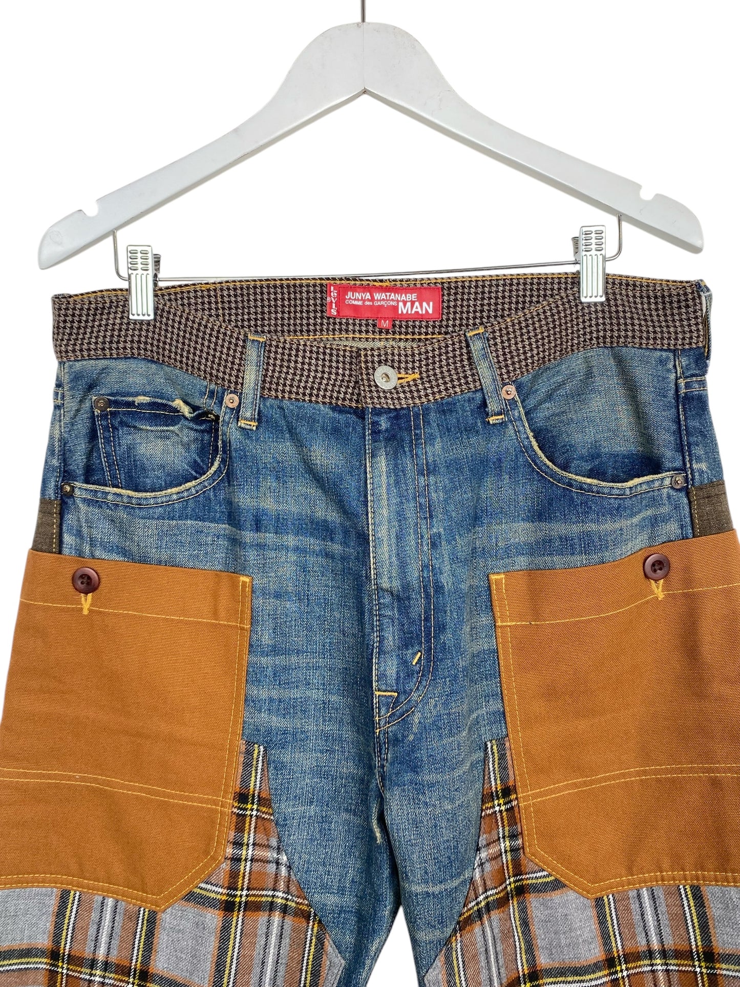 JUNYA WATANABE COMME DE GARCONS X LEVIS PATCHWORK DENIM JEAN