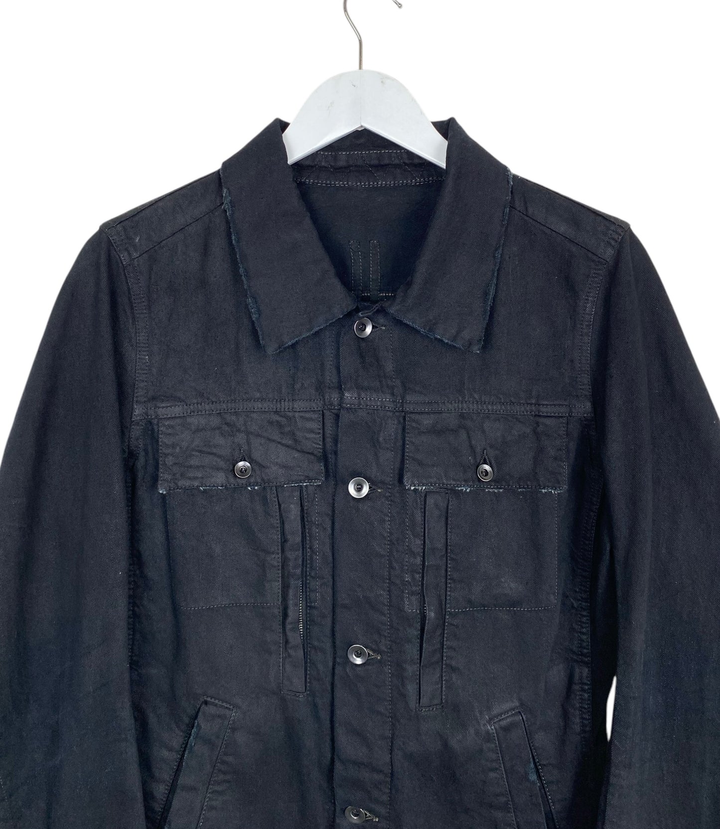 RICK OWENS DRKSHDW BLACK DENIM JACKET
