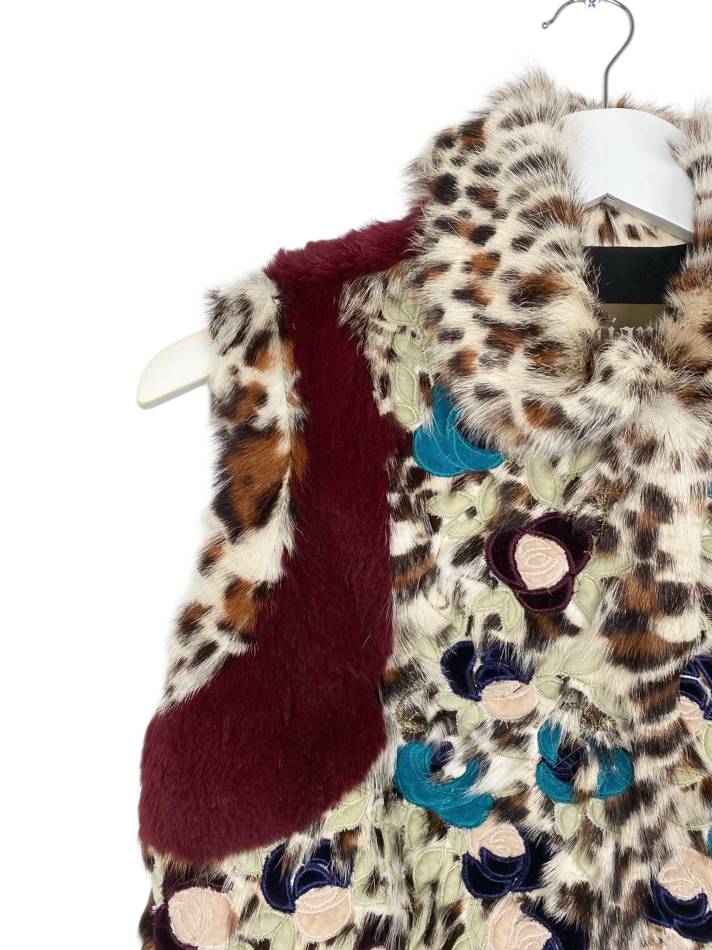 JOHN GALLIANO Fur Leopard print gilet