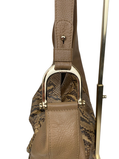 GUCCI Greenwich Hobo Python Shoulder Bag