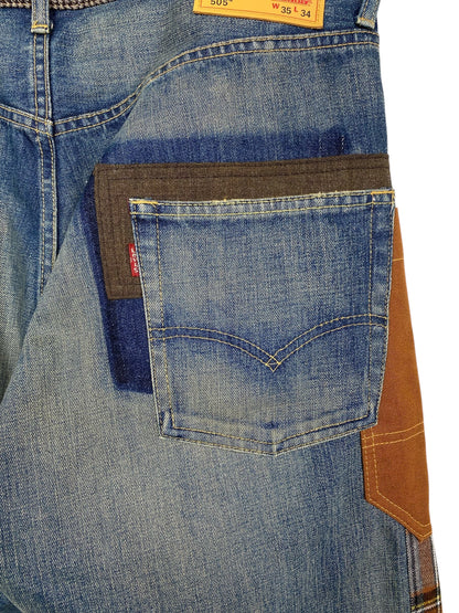 JUNYA WATANABE COMME DE GARCONS X LEVIS PATCHWORK DENIM JEAN