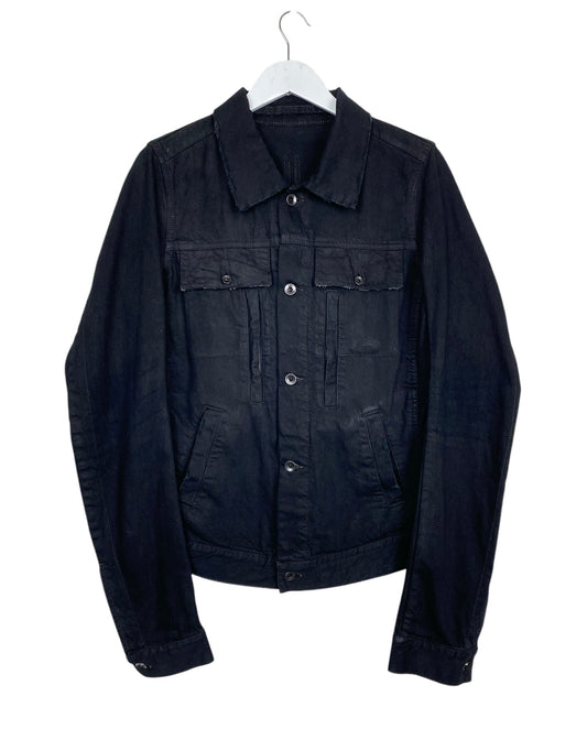 RICK OWENS DRKSHDW BLACK DENIM JACKET