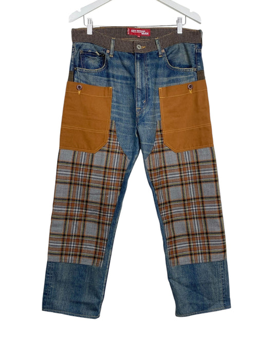 JUNYA WATANABE COMME DE GARCONS X LEVIS PATCHWORK DENIM JEAN