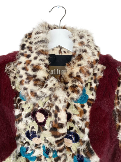 JOHN GALLIANO Fur Leopard print gilet