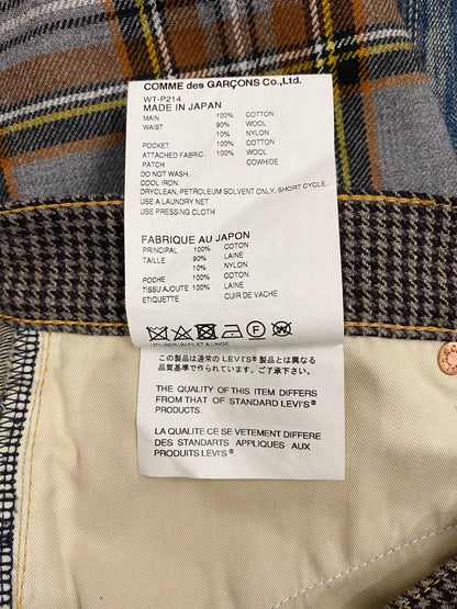 JUNYA WATANABE COMME DE GARCONS X LEVIS PATCHWORK DENIM JEAN