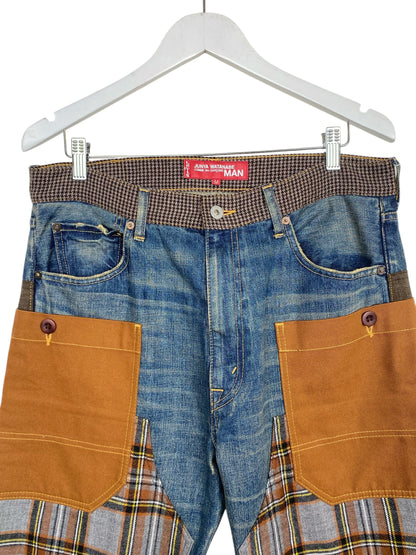 JUNYA WATANABE COMME DE GARCONS X LEVIS PATCHWORK DENIM JEAN