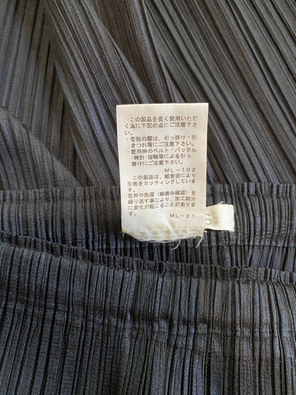 PLEATS PLEASE ISSEY MIYAKE Midi Ruffled Hem Skirt Size 1