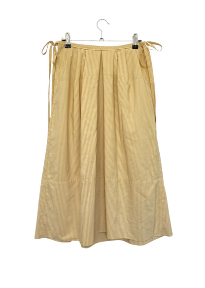 JIL SANDER Yellow Stripe Skirt Size XS