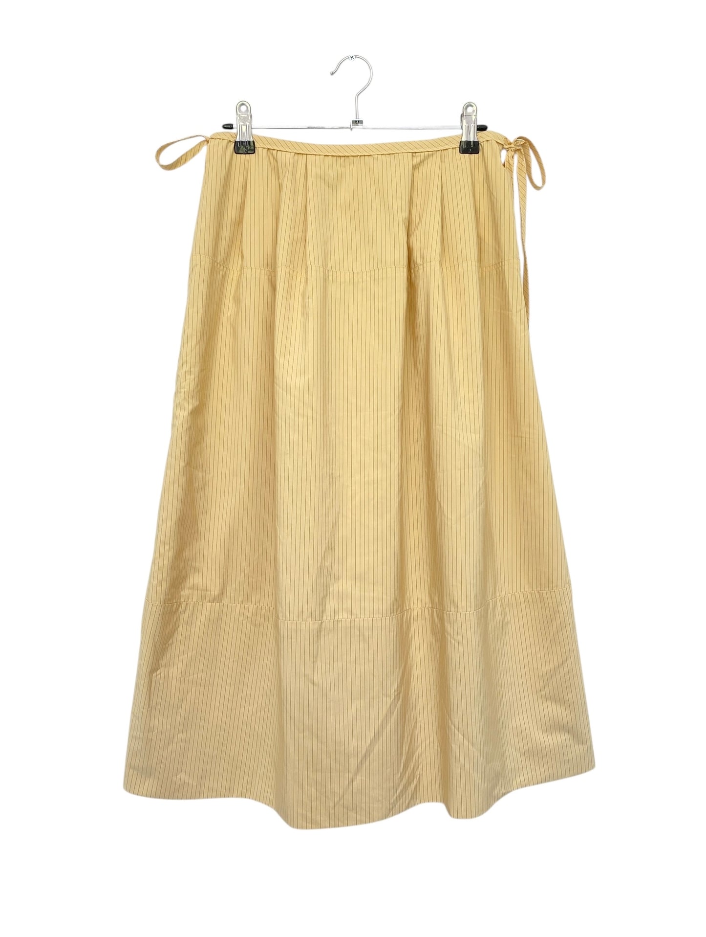 JIL SANDER Yellow Stripe Skirt Size XS